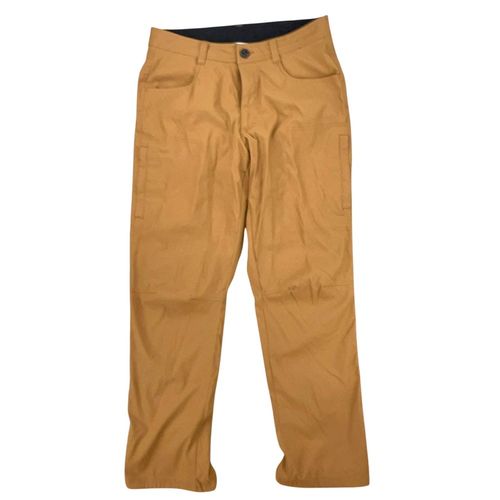 Orvis‎ Mens Fleece Lined Hiking Pants Ochre Brown 32x32 EUC
